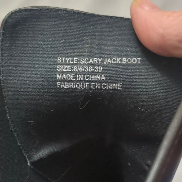 Halloween Black and Orange Scary Jack O' Lantern Lace-Up Boots - Picture 8 of 10